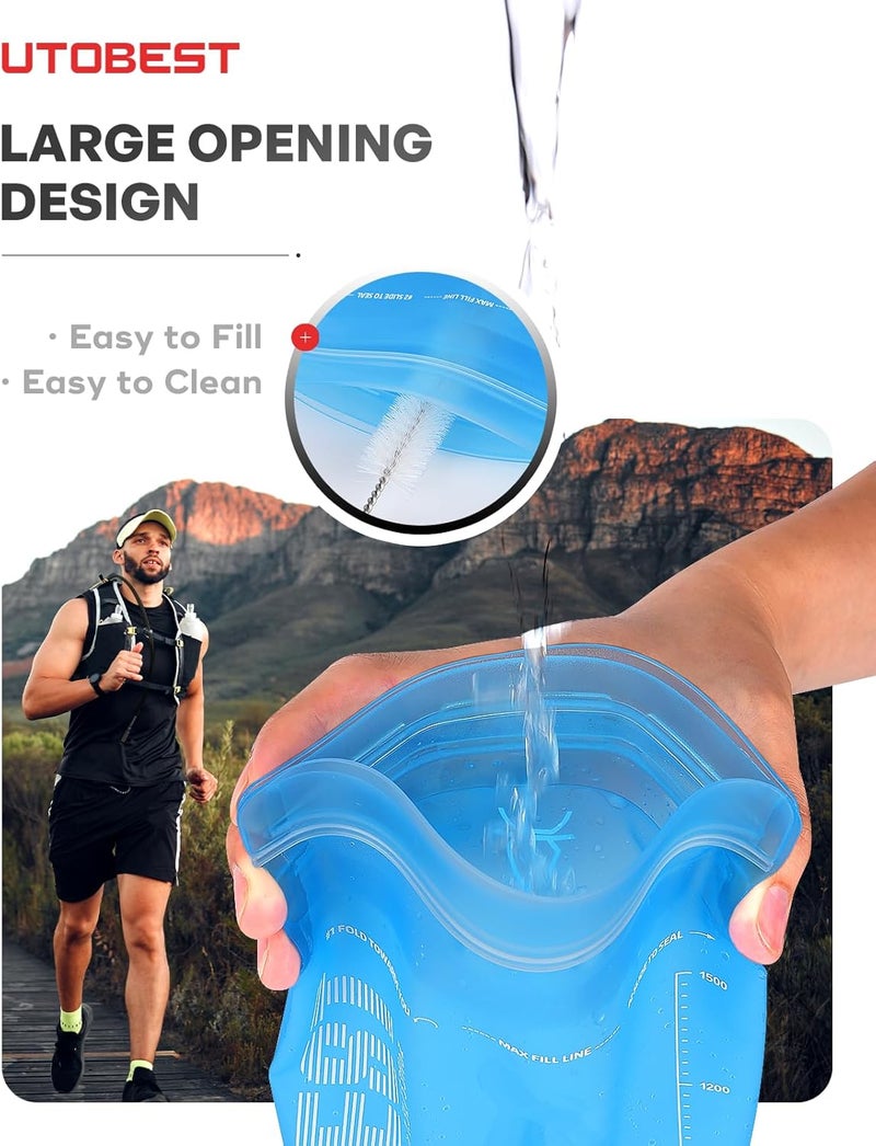 UTOBEST Hydration Bladder,TPU Water Bladder,Water Bladder for Hiking Backpack,BPA Free,Wide Opening,Leak-Proof,Water Reservoir for Hiking Cycling Camping Running - Image 5